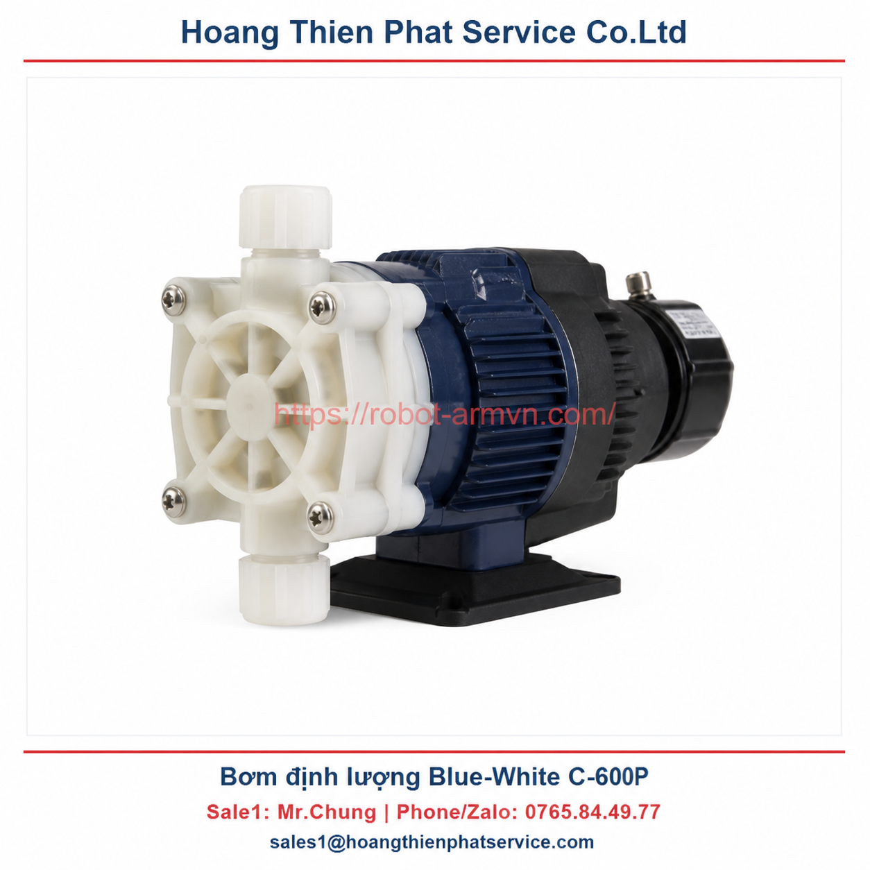 Bơm định lượng Blue-White C-600P: thông số và cách chọn model