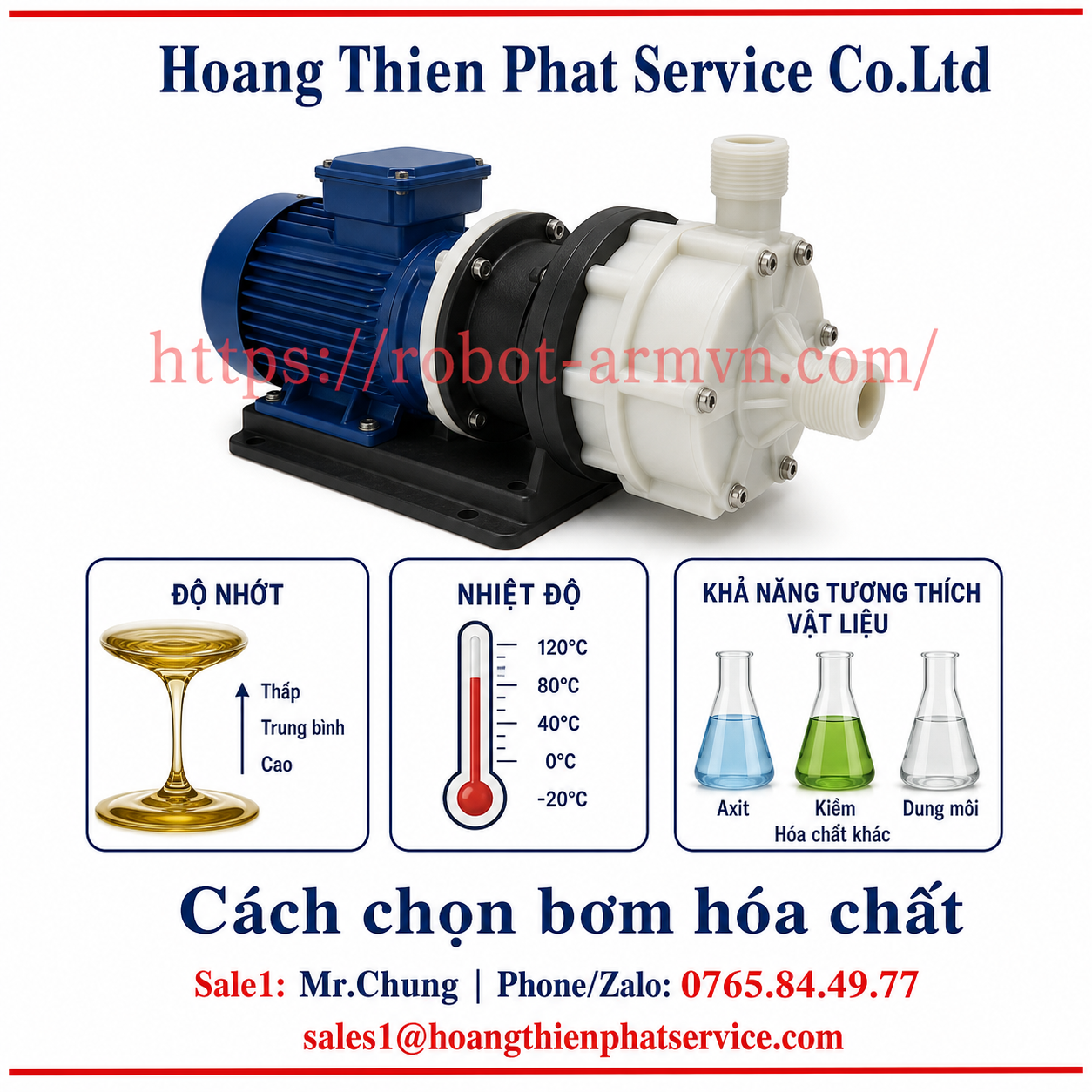 Cách chọn bơm hóa chất theo độ nhớt, nhiệt độ và vật liệu