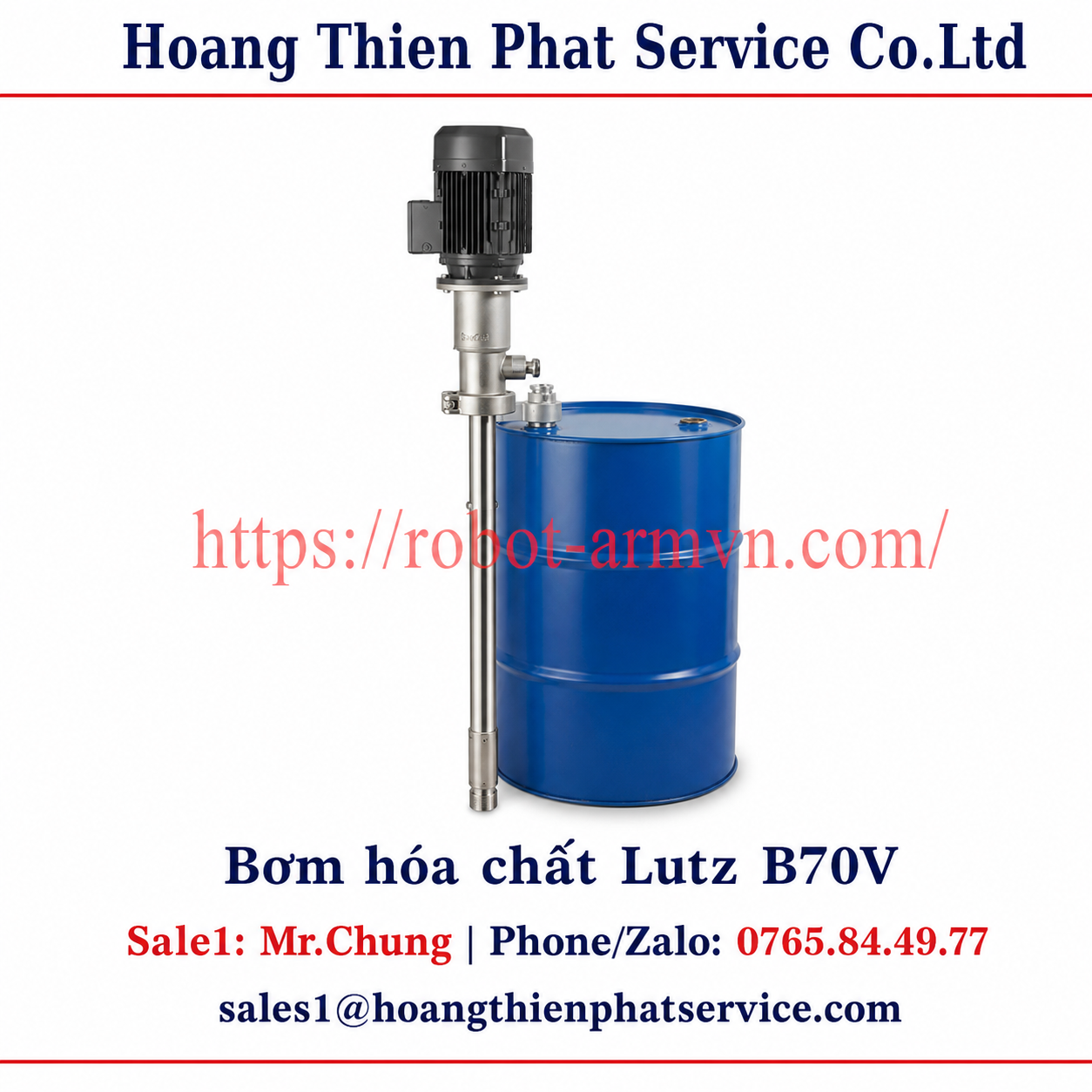 Bơm hóa chất Lutz B70V: hướng dẫn chọn model và vận hành