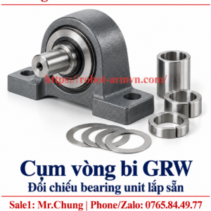Cụm vòng bi GRW – đối chiếu bearing unit lắp sẵn