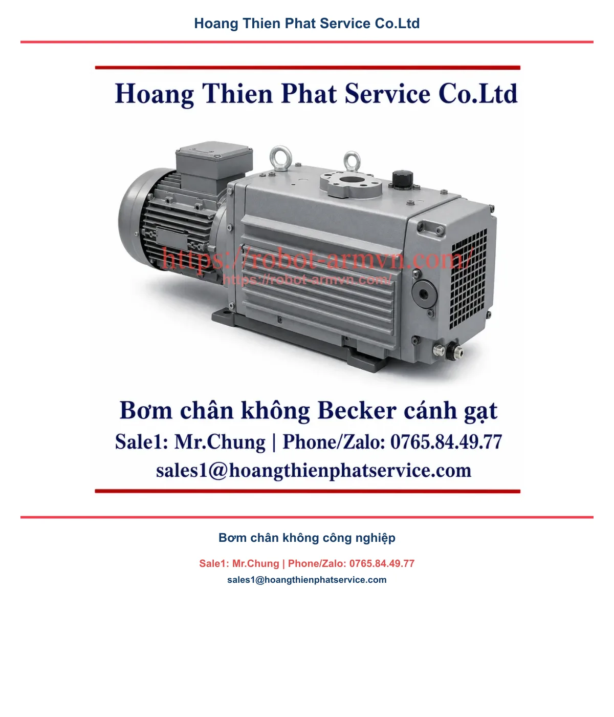 bơm chân không - ảnh minh họa sản phẩm