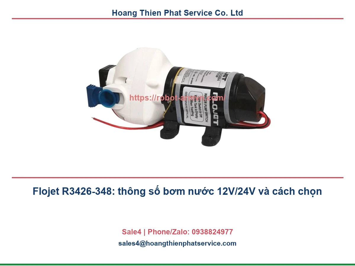 Flojet R3426-348 – ảnh bơm nước Flojet Triplex