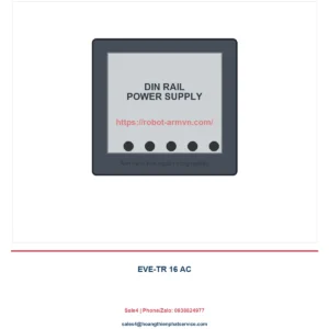 Bơm chân không Schmalz EVE-TR 16 AC: bảng thông số 16 m³/h