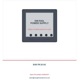 Bơm chân không Schmalz EVE-TR 25 AC: thông số 25 m³/h