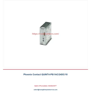 Phoenix Contact QUINT4-PS/1AC/24DC/10: thông số, ứng dụng và cách chọn