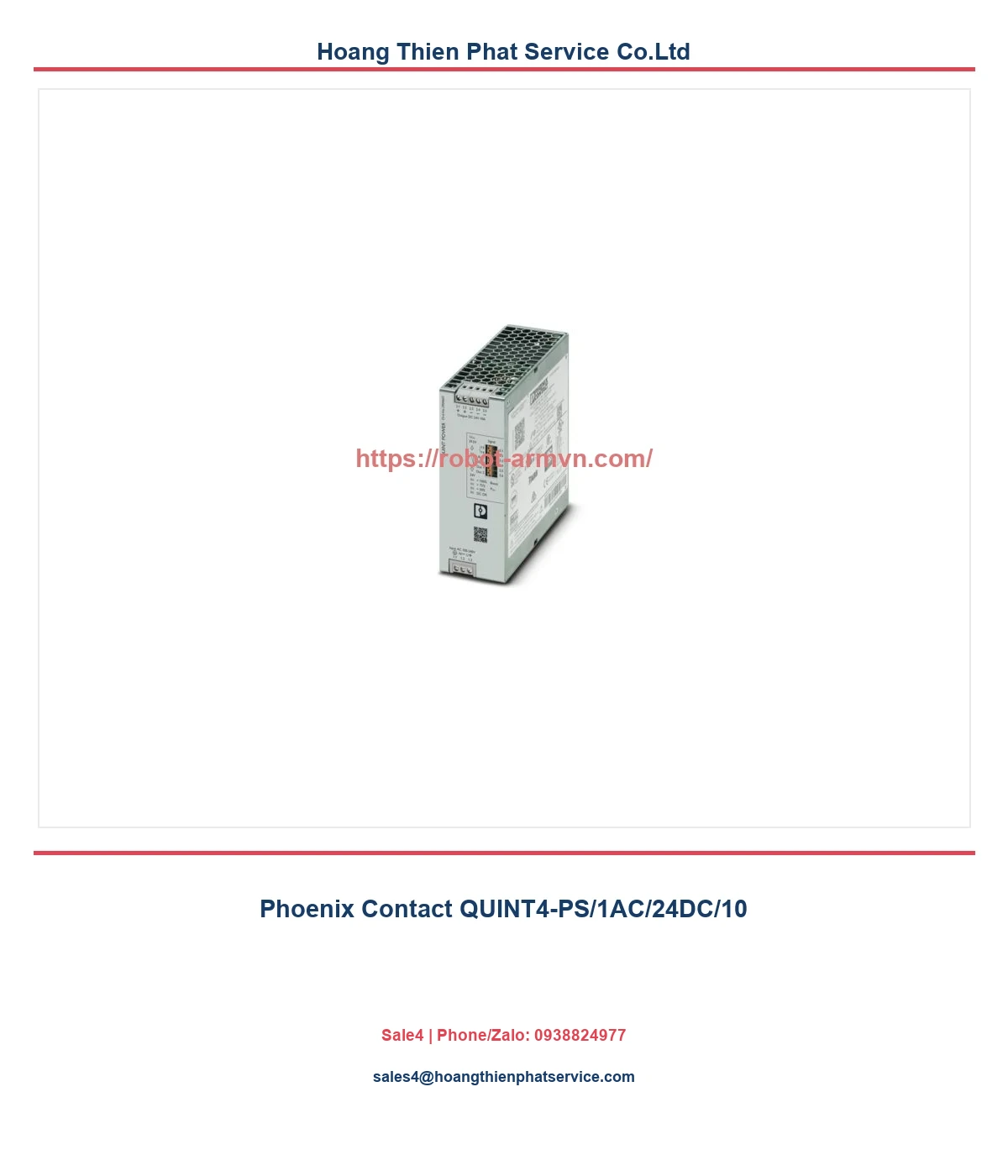 Phoenix Contact QUINT4-PS/1AC/24DC/10
