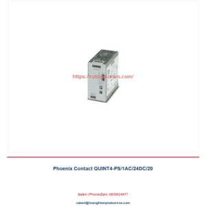 Phoenix Contact QUINT4-PS/1AC/24DC/20: thông số, ứng dụng và cách chọn