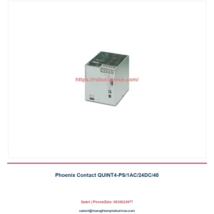 Phoenix Contact QUINT4-PS/1AC/24DC/40: thông số, ứng dụng và cách chọn