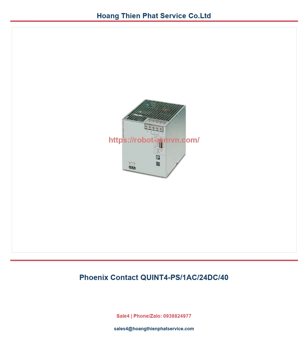 Phoenix Contact QUINT4-PS/1AC/24DC/40