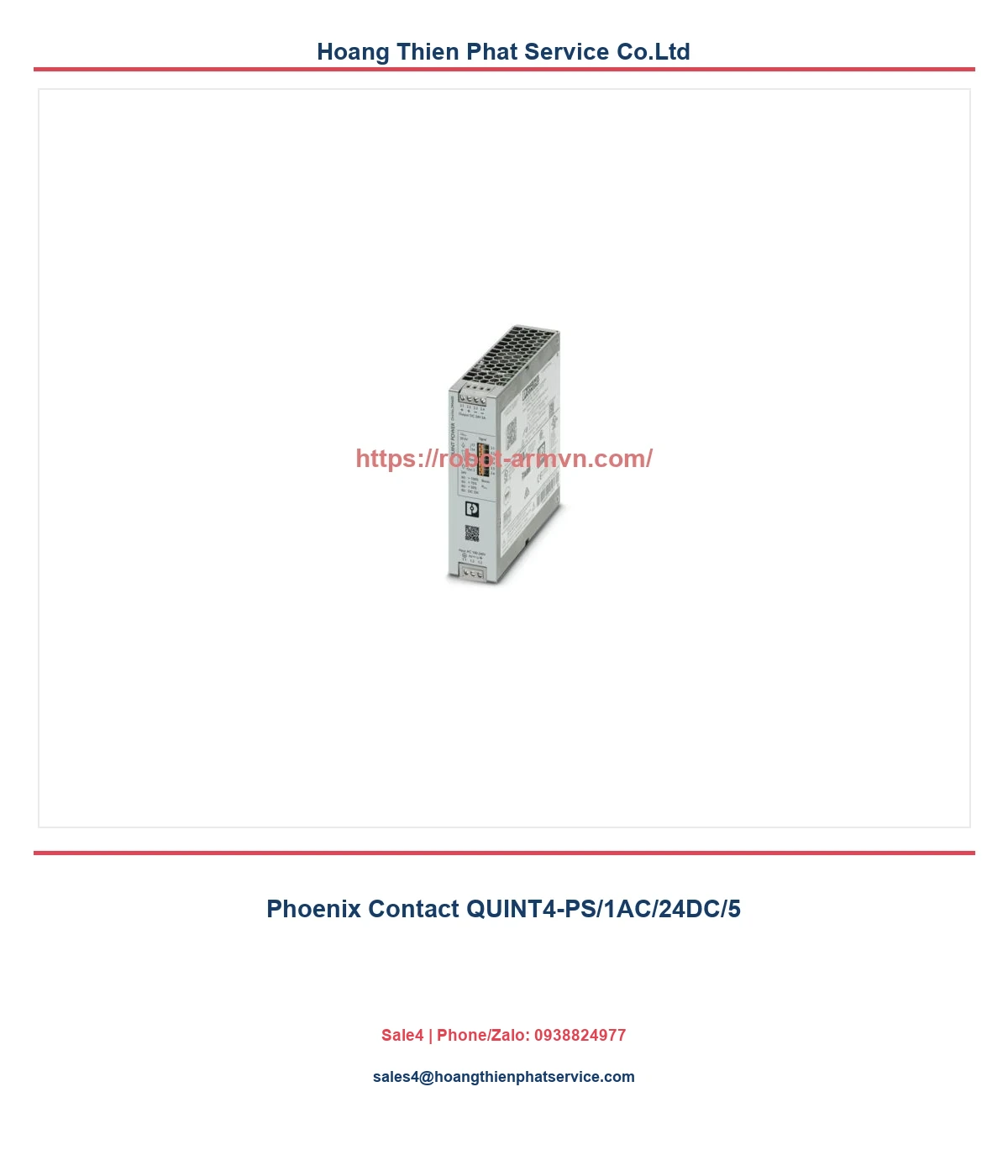 Phoenix Contact QUINT4-PS/1AC/24DC/5