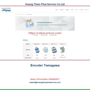Encoder Tamagawa: bảng model, thông số và ứng dụng