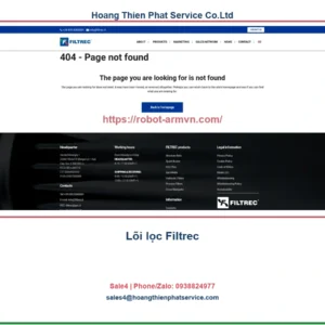 Lõi lọc Filtrec: bảng model, thông số và ứng dụng