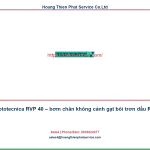 Vuototecnica RVP 40: thông số và ứng dụng