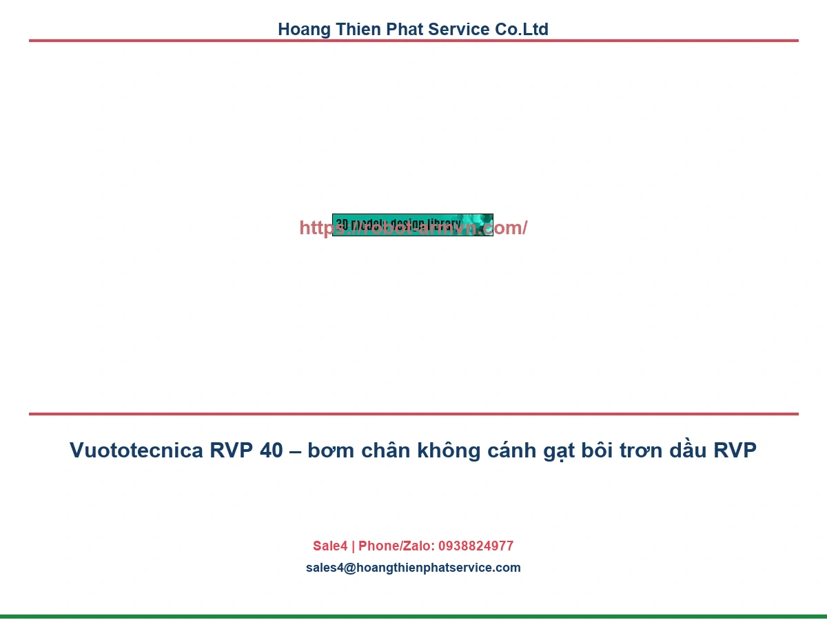 Vuototecnica RVP 40 – ảnh sản phẩm từ hãng Vuototecnica