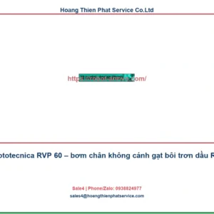 Vuototecnica RVP 60: thông số và ứng dụng