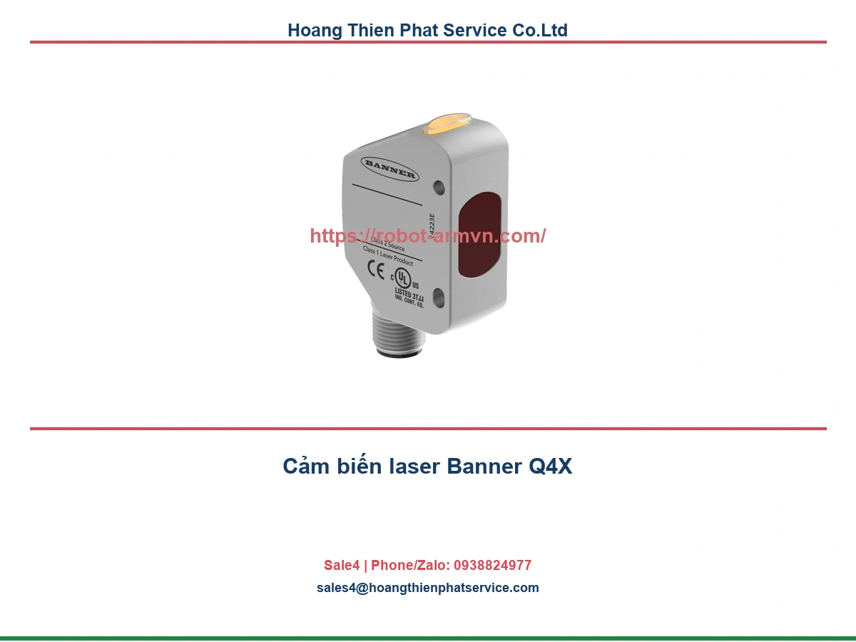 cảm biến laser Banner Q4X