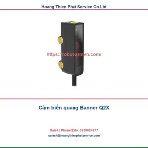 Cảm biến quang Banner Q2X: bảng model, thông số và ứng dụng