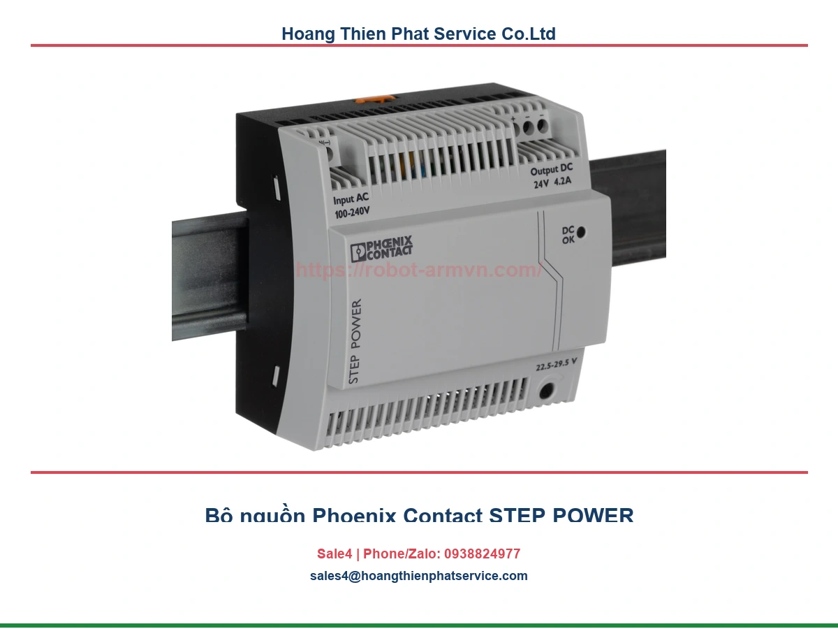 Bộ nguồn Phoenix Contact STEP POWER: bảng model, thông số và ứng dụng