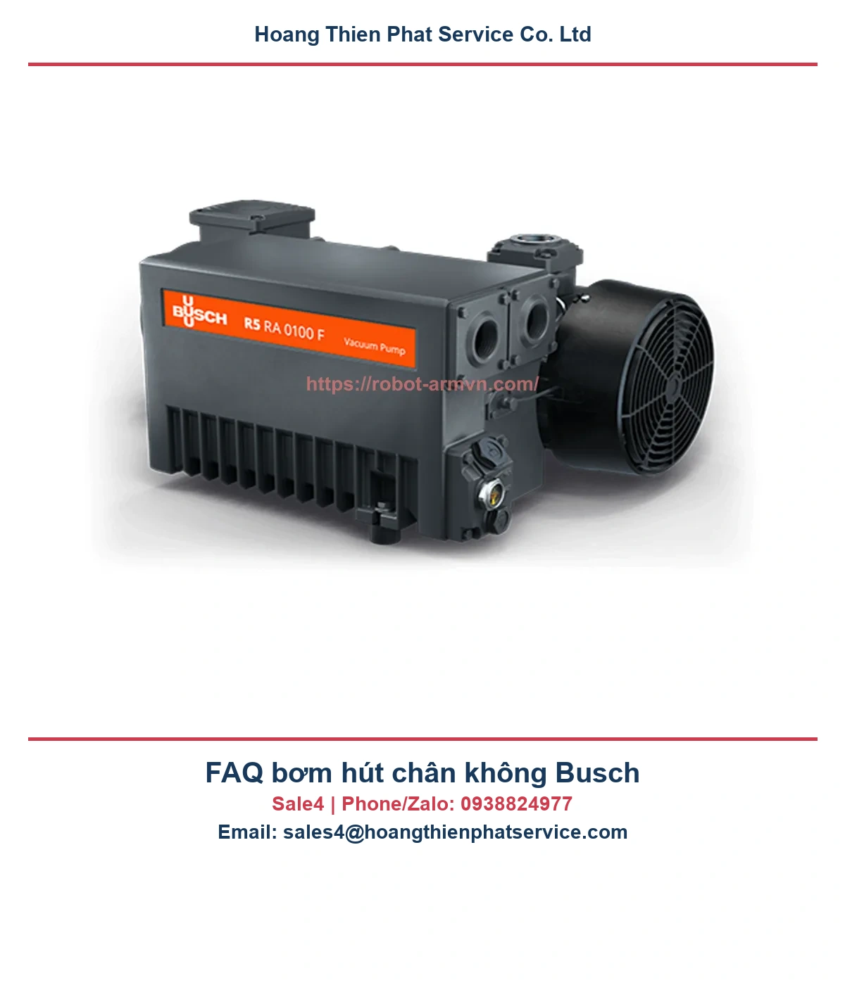 FAQ bơm hút chân không Busch
