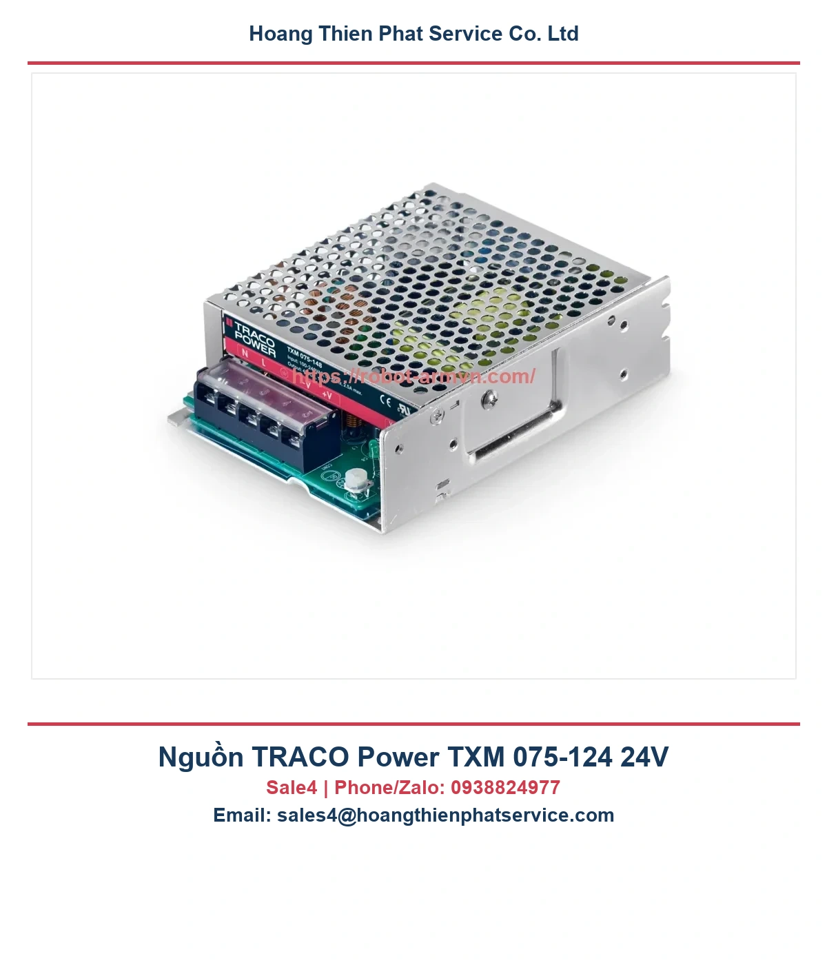 Nguồn TRACO Power TXM 075-124 24V