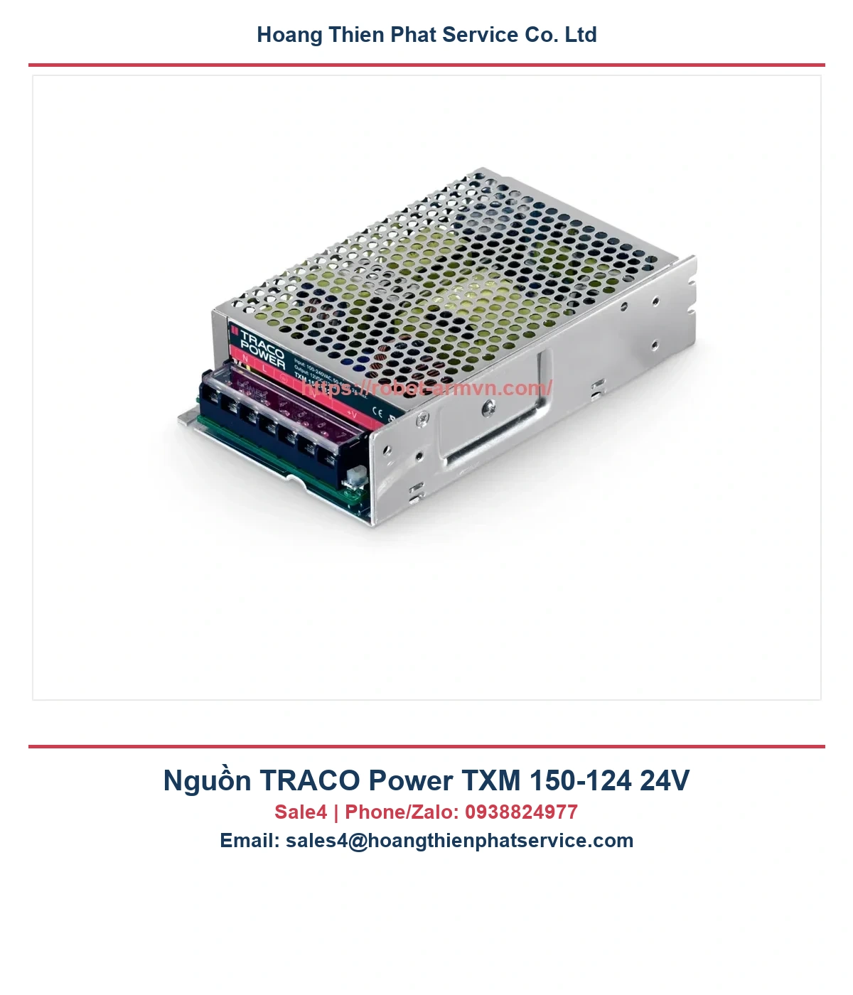 Nguồn TRACO Power TXM 150-124 24V