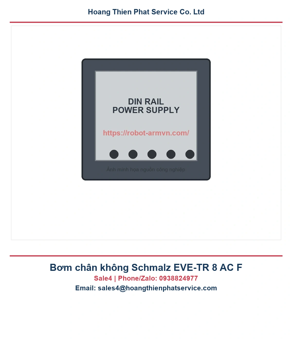 Bơm chân không Schmalz EVE-TR 8 AC F