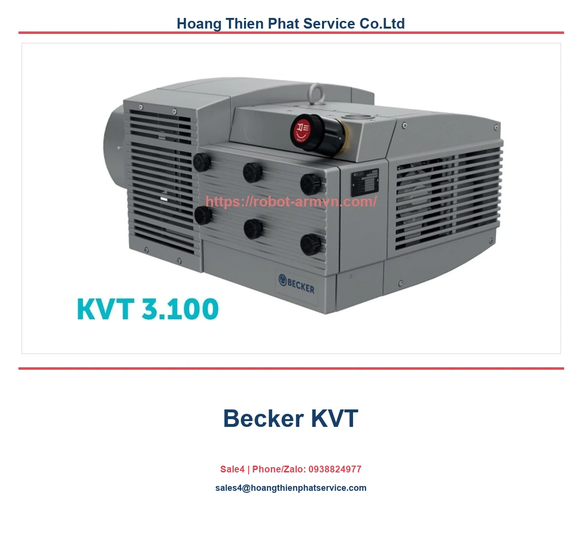 bơm chân không Becker KVT
