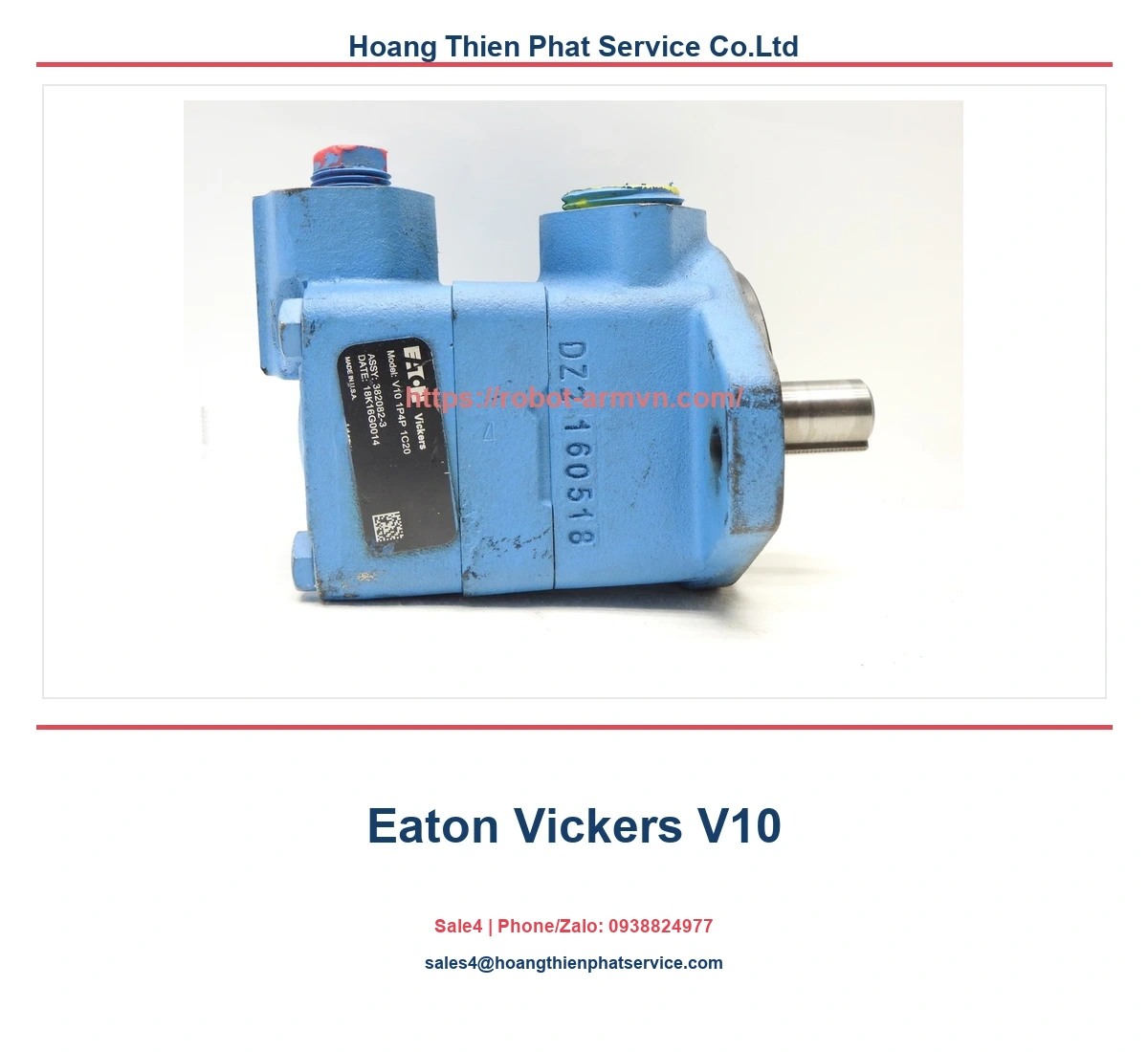 bơm thủy lực Eaton Vickers V10