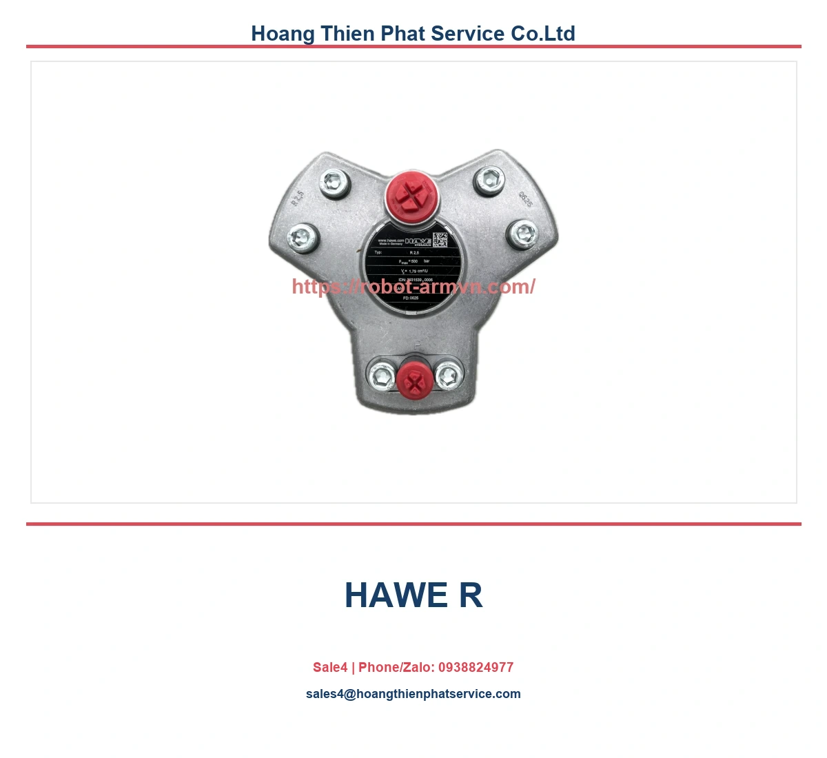 bơm thủy lực HAWE R